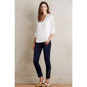 Anthropologie PILCRO Jeans Size 29 Stet Twisted Seam Mid Rise Tango